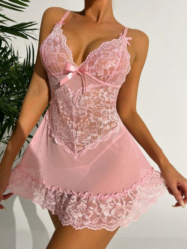 Pink Babydoll Lingerie