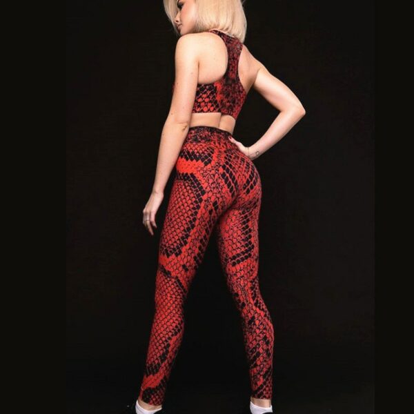 Snake Skin Leggings & Bra Set - Image 3