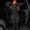 Mesh See Through Hollow Jumpsuit