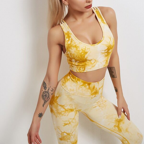 Tie Dye Seamless Leggings & Sports Bra - Image 5