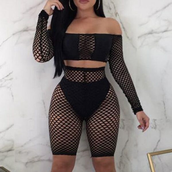 Crochet 2-Piece Swimsuit Cover Up - Image 7