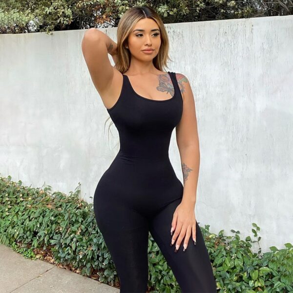 One Piece Backless Sleeveless Jumpsuit - Image 3