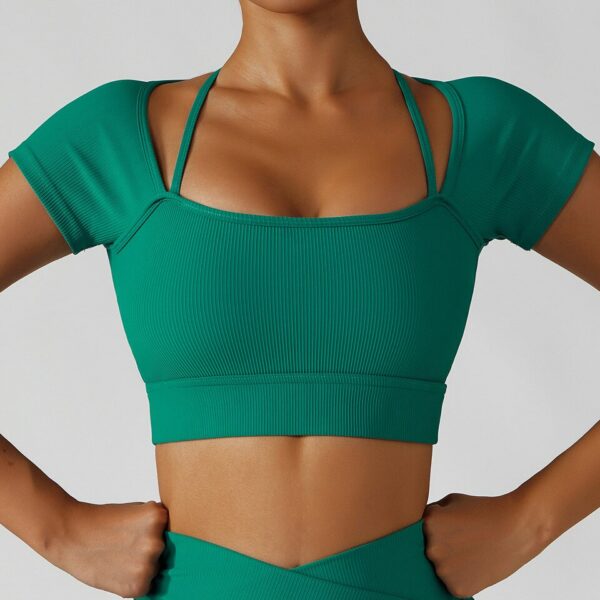 Short Sleeve Crop Top T-Shirt - Image 3
