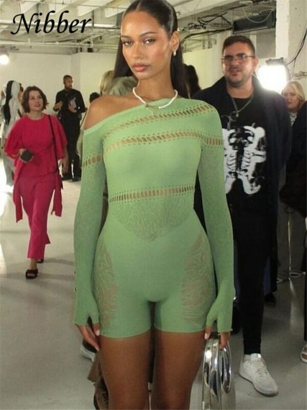 Mesh See Through Playsuit - Image 5