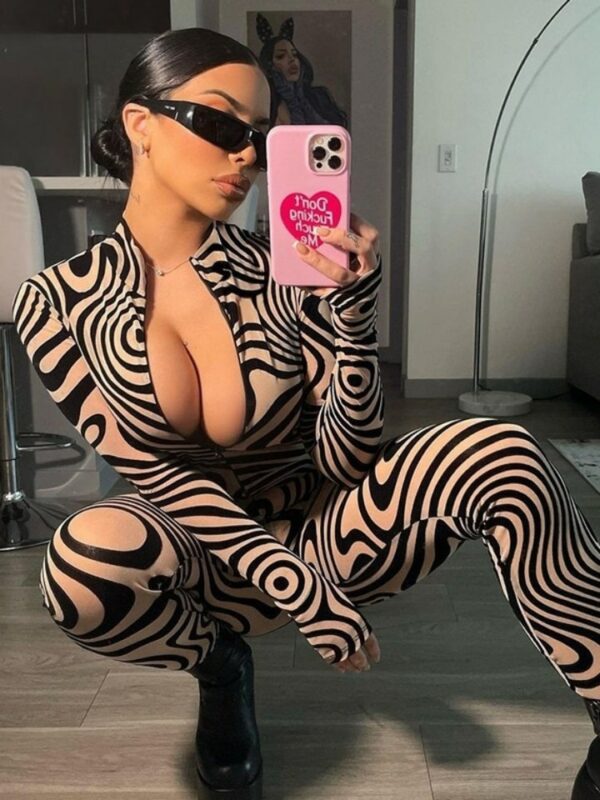 Zebra Print Style Jumpsuit