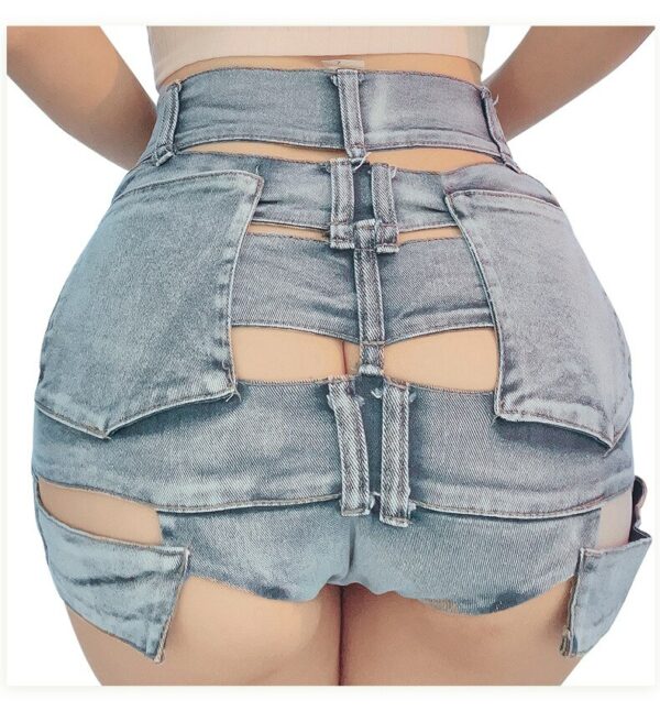 Stretch Denim Shorts - Image 2