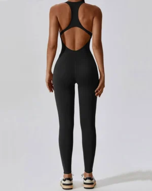 Premium Black Push-up One Piece Sleeveless Jumpsuit