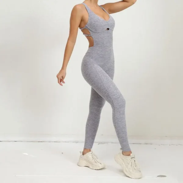 One-piece Adjustable Backless Jumpsuit - Image 3