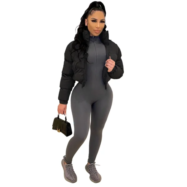 Crop Puffer Jacket - Image 6