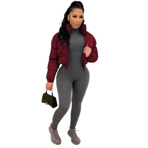 Crop Puffer Jacket - Image 2