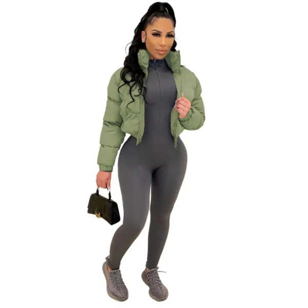 Crop Puffer Jacket - Image 4