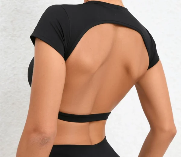 Backless Yoga Crop Top