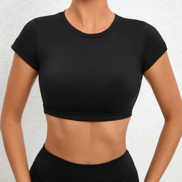 Backless Yoga Crop Top - Image 2