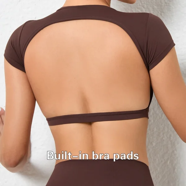 Backless Yoga Crop Top - Image 11