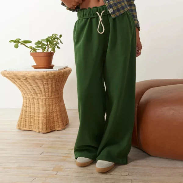 Flare Leg Drawstring Joggers - Image 2