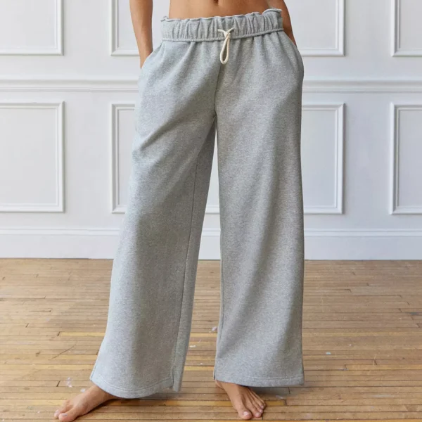 Flare Leg Drawstring Joggers - Image 5