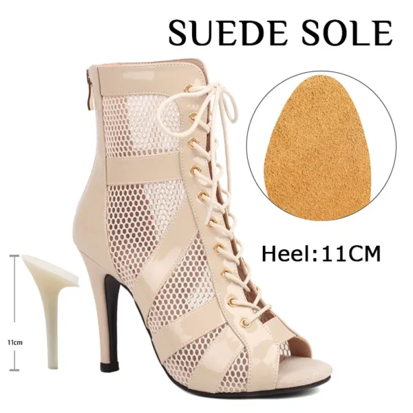 Black Rubber Sole Heels - 7cm - Image 11